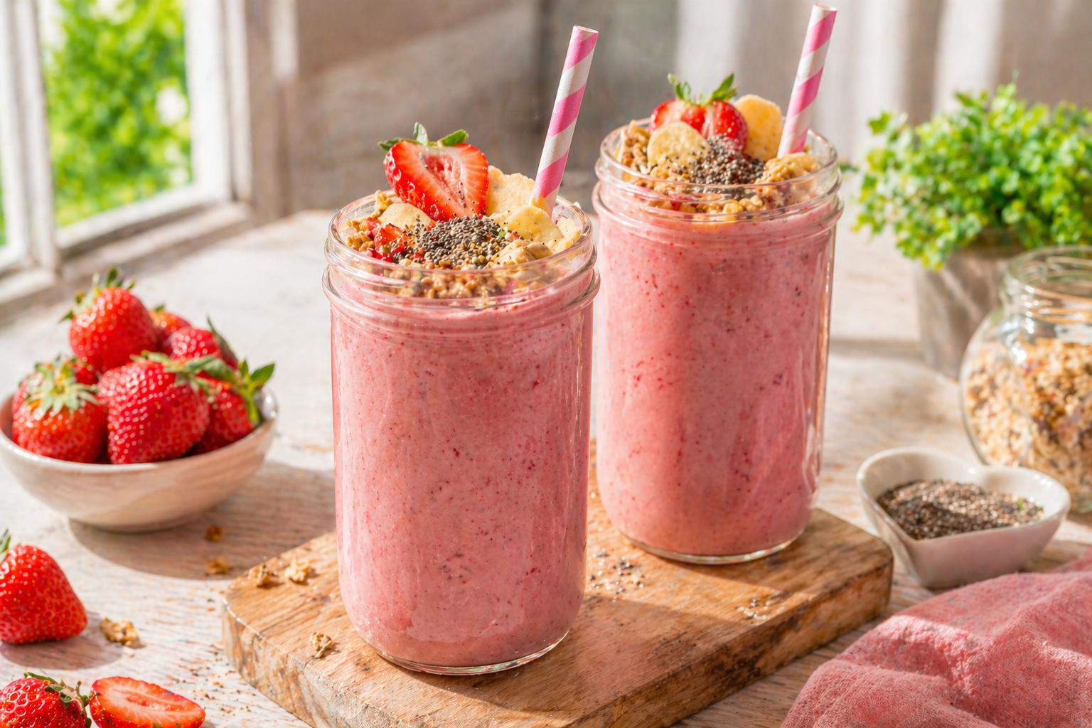 Strawberry Banana Smoothie