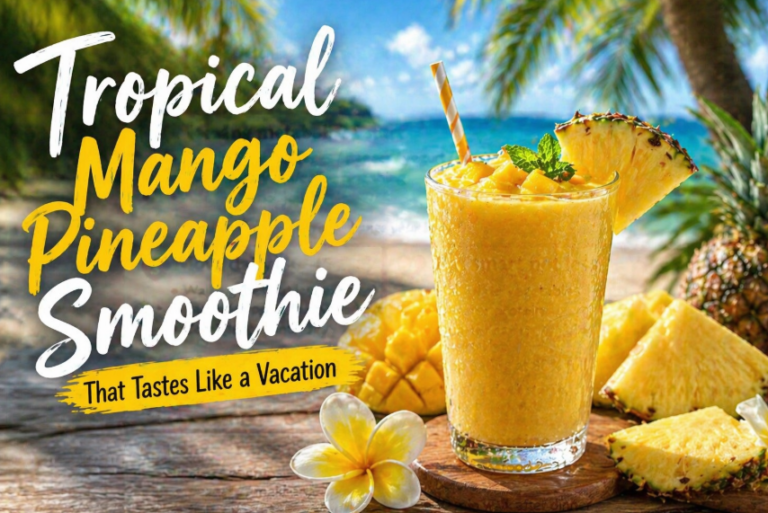 Tropical Mango Pineapple Smoothie